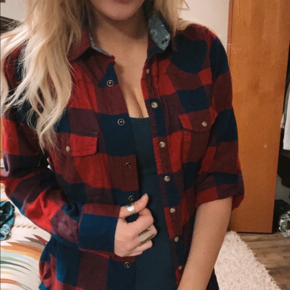 JACHS Girlfriend flannel shirt